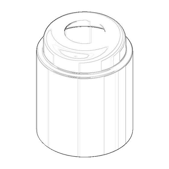 Dornbracht Haube, 52x64,5mm, Weiß matt, 091102111-10