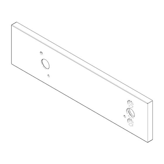 Dornbracht eValve Rosette Ersatzteile 091102133 240x60x9mm platin