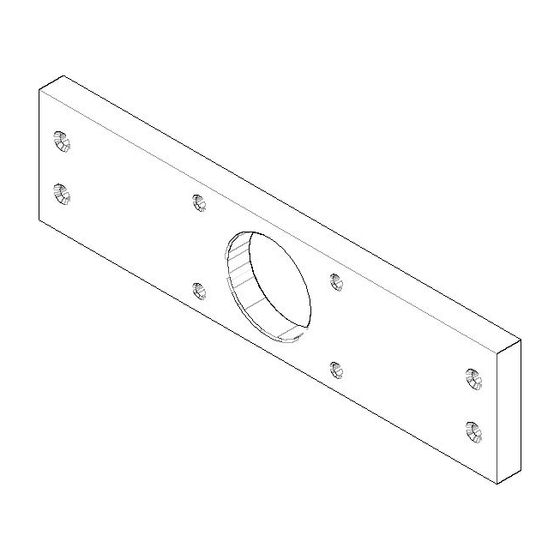 Dornbracht WaterBar Halteplatte Ersatzteile 091102137 150x37x8mm