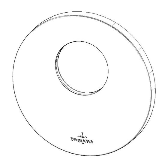 Dornbracht Rosette für xTool, 124x10mm, Weiß matt, 091102160-10