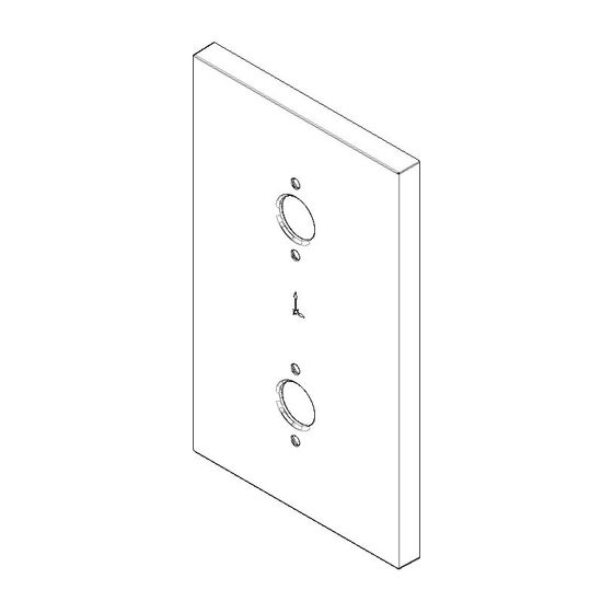 Dornbracht Rosette mit Symbolen, 90x150x9mm, Platin gebürstet, 091102233-06