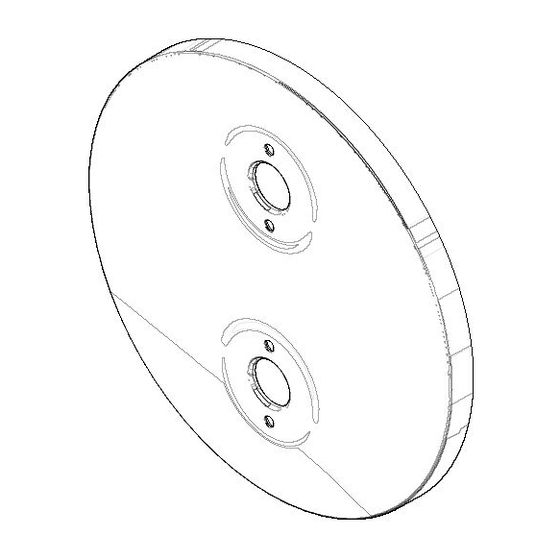 Dornbracht Rosette, D 150x9mm, Platin gebürstet, 091102242-06