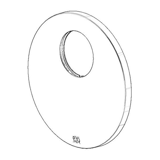 Dornbracht Rosette für Brause, 150x9mm, Weiß matt, 091102262-10