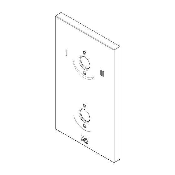 Dornbracht Rosette mit Symbolen US, 90x150x9mm, Platin, 091102263-08