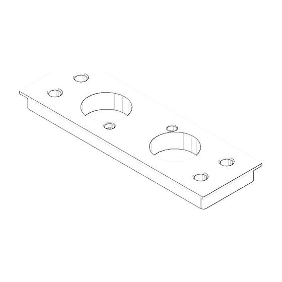 Dornbracht Abdeckung, 177x57x14mm, Weiß matt, 091102291-10