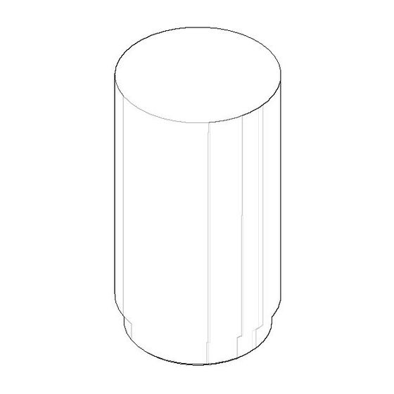 Dornbracht Anschluss, 37x68,5mm, Platin gebürstet, 091103051-06