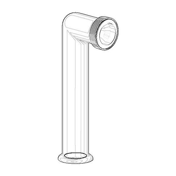 Dornbracht Anschluss, 121x47x28mm, Dark Platinum gebürstet, 091104016-99