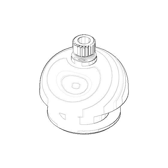 Dornbracht Rastbuchsenaufnahme Ersatzteile 091212011 30x30,5x30mm chrom