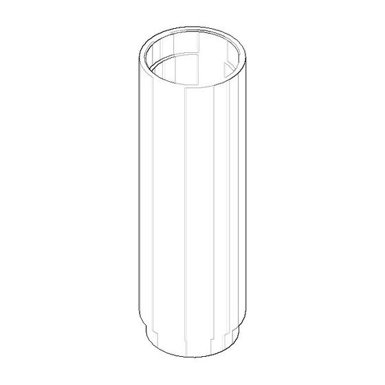 Dornbracht Hülse, 39,5x124mm, Weiß matt, 091840063-10