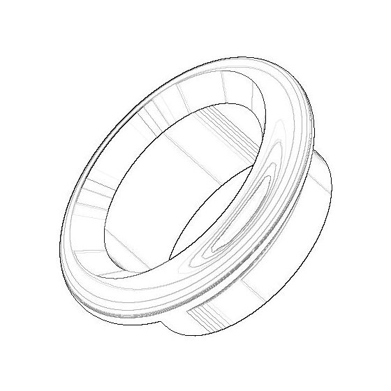 Dornbracht Griff, 16x6mm, Messing gebürstet 23kt Gold, 092037001-28