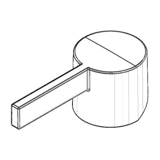 Dornbracht Griff, 52x46x119mm, Platin, 092067005-08
