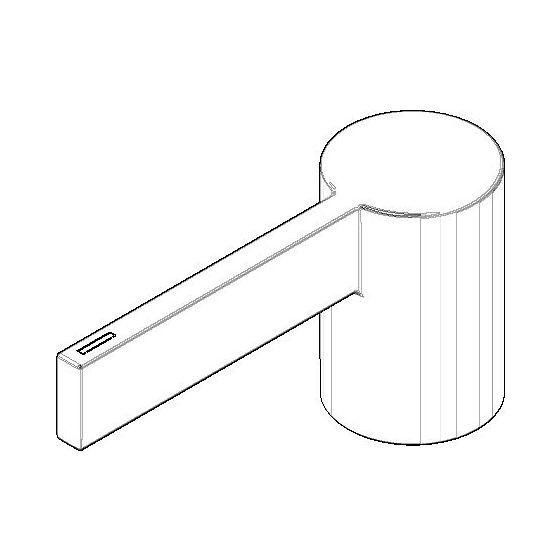 Dornbracht Griff Ersatzteile 092067012 32x48x99mm platin matt