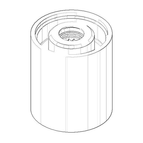 Dornbracht Griff, 32x36mm, Platin gebürstet, 092071002-06