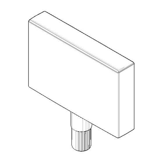 Dornbracht Griff, 50x50x10mm, Messing gebürstet 23kt Gold, 092078007-28
