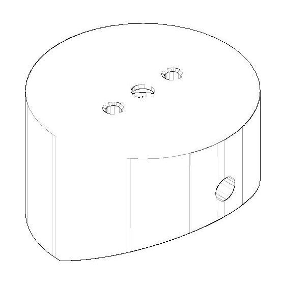 Dornbracht Griff Ersatzteile 092078050 45x28,5mm platin