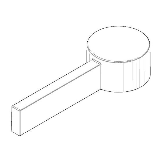 Dornbracht Hebelgriff, 24x41x96mm, Messing gebürstet, 092078057-28