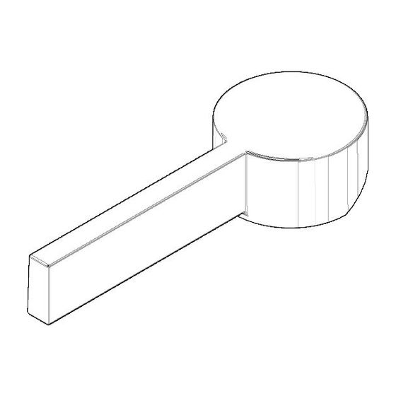 Dornbracht Hebelgriff, 120x43x23mm, Messing gebürstet, 092079040-28