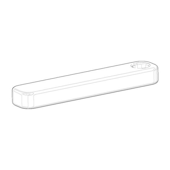 Dornbracht Zugknopf, 9,5x47,5x5mm, Weiß matt, 092096007-10