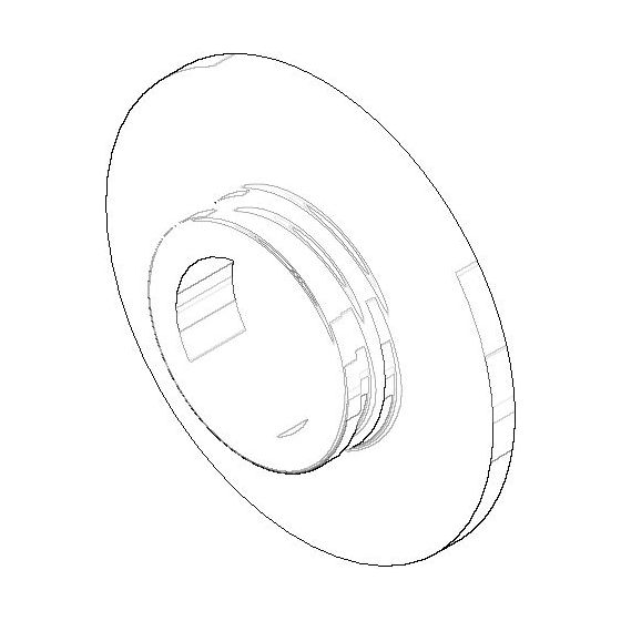 Dornbracht Abdeckung, 36x7mm, Platin, 092102105-08