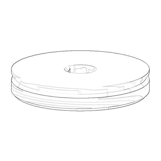 Dornbracht Abdeckung, D 44x8mm, Platin, 092102132-08