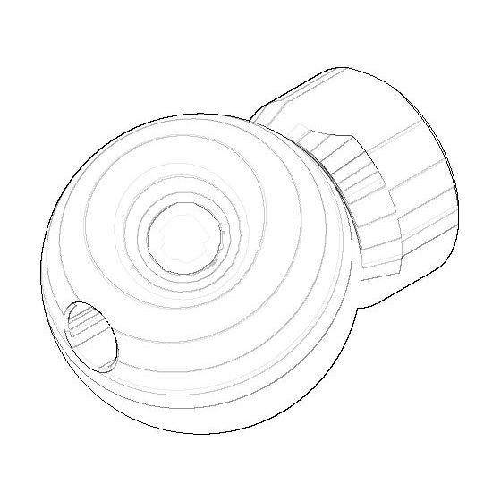 Dornbracht Anschluss Ersatzteile 092140001 38x49mm chrom