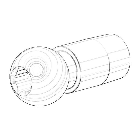 Dornbracht Kugelgelenk Ersatzteile 092140016 26x58,5mm platin matt