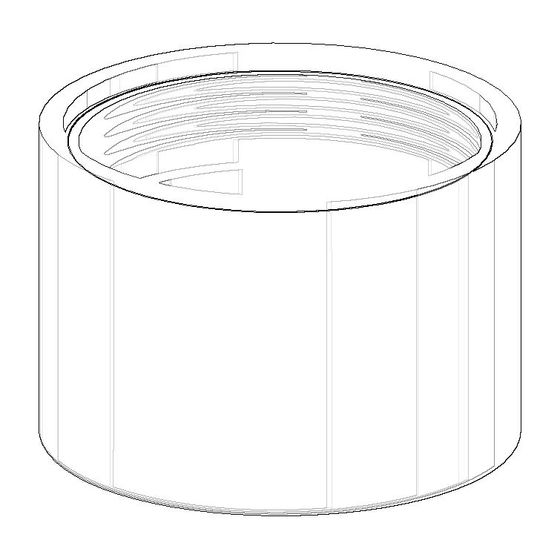 Dornbracht Luftsprudlerhülse, 25x17mm, Weiß matt, 092301024-10