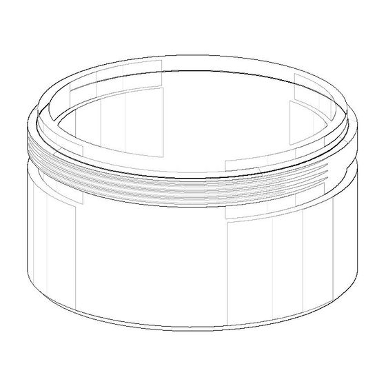 Dornbracht Luftsprudlerhülse Ersatzteile 092301029 24x13mm platin