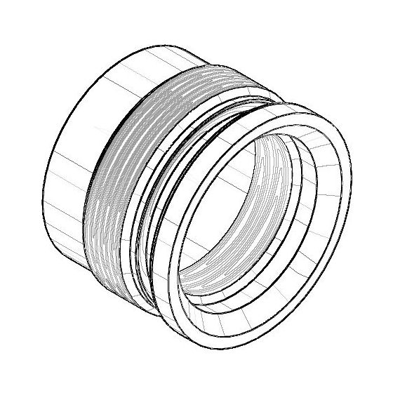 Dornbracht Luftsprudlerhülse, D 22x16mm, Weiß matt, 092301158-10