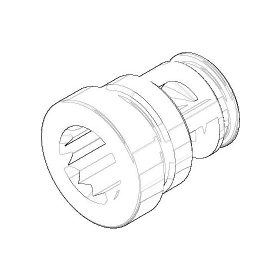 Dornbracht Nippel geschlitzt Ersatzteile 09240321110 16x18,5mm