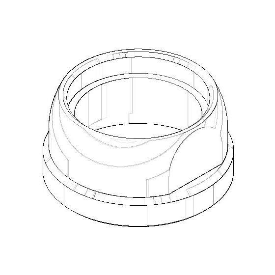 Dornbracht Anschluss Ersatzteile 092404107 40x20mm platin