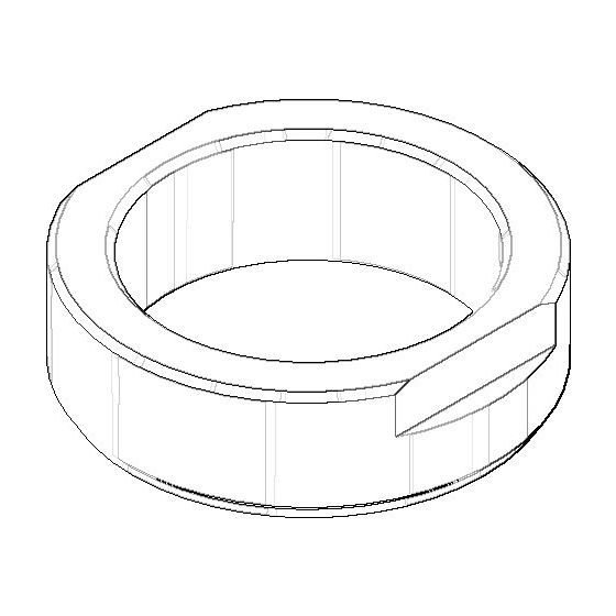 Dornbracht Befestigung Ersatzteile 092404130 30x9mm roh vernickelt