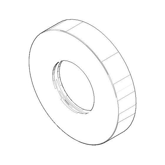 Dornbracht Rosette, 69x14mm, Champagne gebürstet, 092720060-46