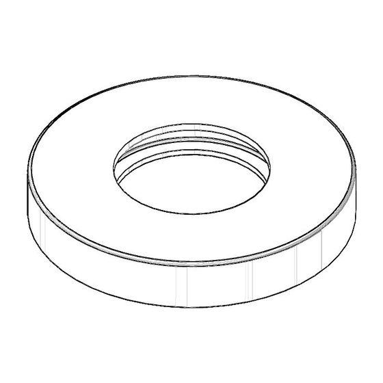 Dornbracht Rosette Ersatzteile 092722004 55x32,2x9mm platin