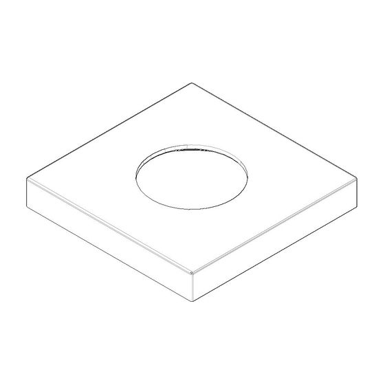 Dornbracht Rosette, 60x9x60mm, Messing gebürstet, 092722043-28