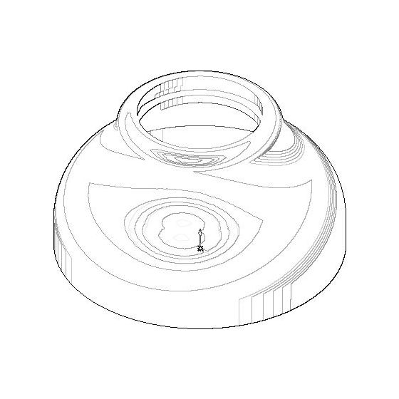 Dornbracht Rosette, D 85x50mm, Dark Platinum gebürstet, 092736025-99