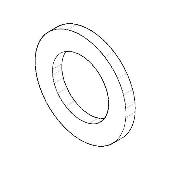 Dornbracht Rosette, D 55x5,5mm Schwarz matt, 092762001-33