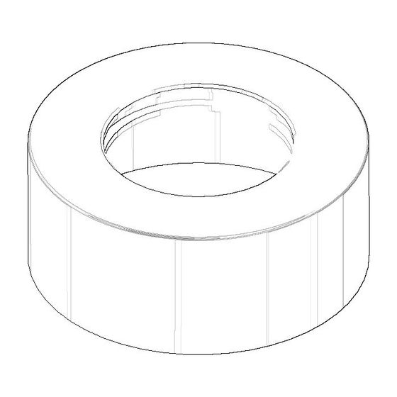Dornbracht Rosette, 60x25mm, Chrom gebürstet, 092762004-93