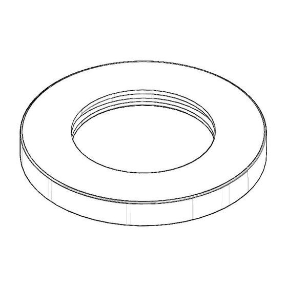 Dornbracht Rosette Ersatzteile 092762011 78x9mm weiß matt