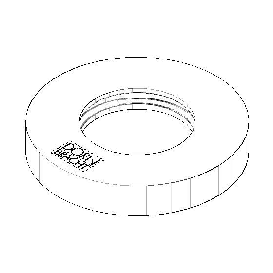 Dornbracht Rosette Ersatzteile 092762013 55x9x32,5mm chrom