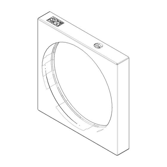 Dornbracht Rosette, 60x60x9mm, D 52,6mm, Platin, 092767011-08