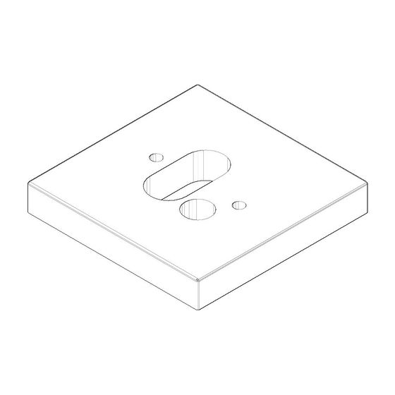 Dornbracht Rosette für Waschtisch Stand, 60x60x9mm, Chrom gebürstet, 092767013-93