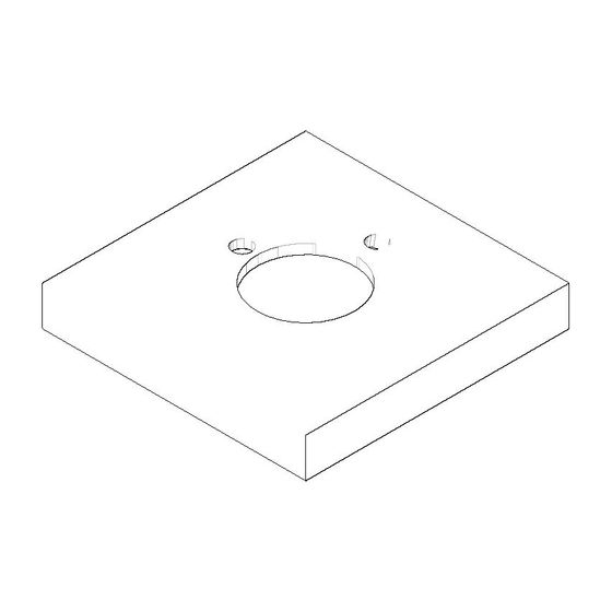 Dornbracht Rosette, 60x60x9mm, D 18,3mm, Messing gebürstet 23kt Gold, 092768001-28