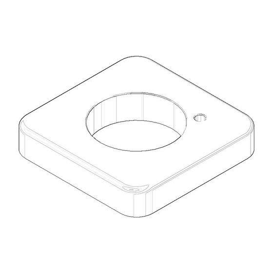 Dornbracht Rosette, 64x12x64mm, Weiß matt, 092771010-10