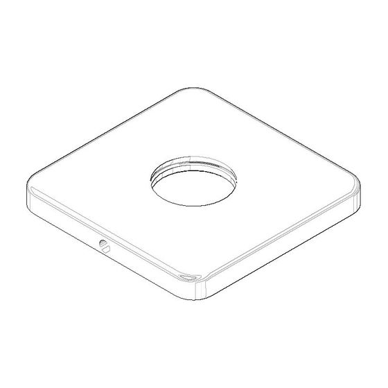 Dornbracht Rosette, 78x78x9mm, Weiß matt, 092771012-10