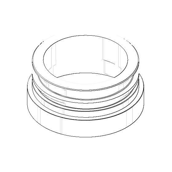 Dornbracht Rosette, 48x22mm, Dark Platinum gebürstet, 092776001-99
