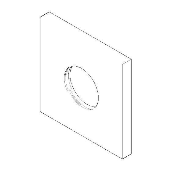 Dornbracht Rosette, 78x78x8mm D 32,6mm, Messing gebürstet 23kt Gold, 092778021-28