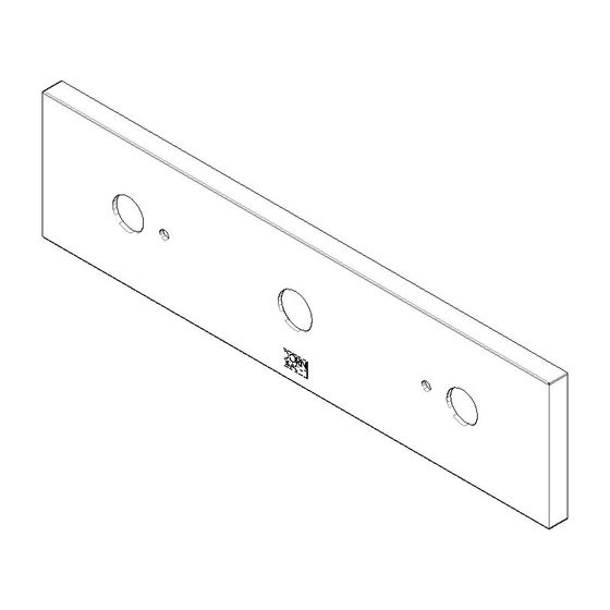 Dornbracht Rosette für WaterSheet, 240x60x9mm, Messing gebürstet, 092778031-28
