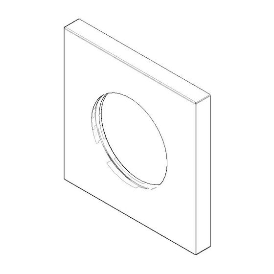 Dornbracht Rosette, 80x80x9mm D 45,7mm, Chrom gebürstet, 092778039-93
