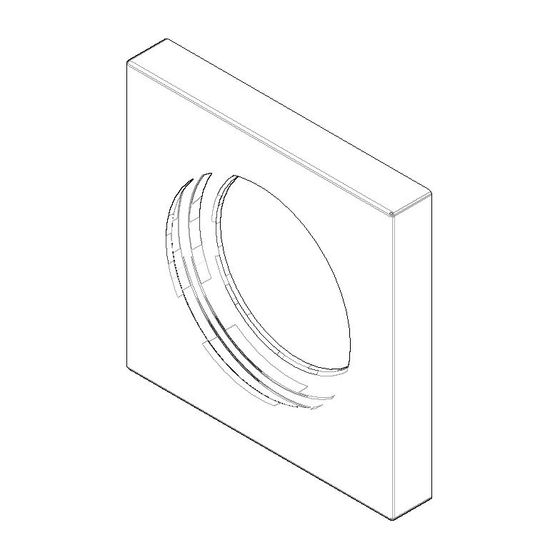 Dornbracht Rosette, 60x60x9mm, D 35mm, Messing gebürstet 23kt Gold, 092778040-28